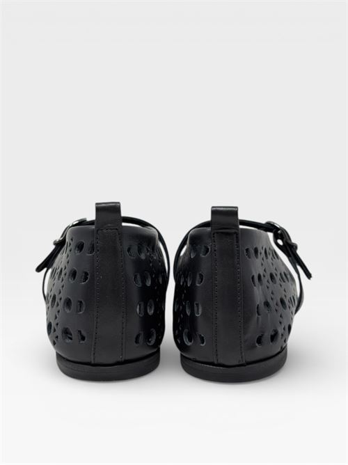 Ballerine Mary Jane Traforate Nere IL LACCIO | 8138LEATHERBLACK